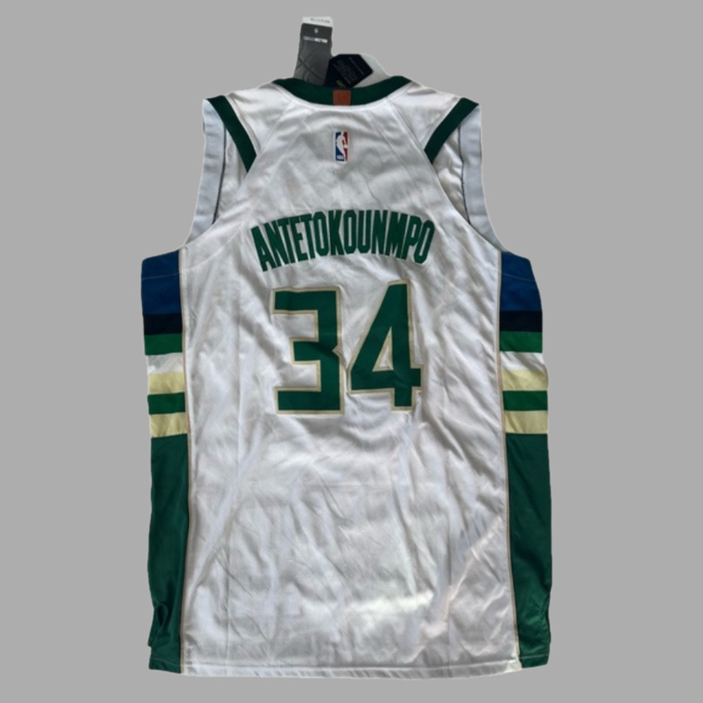 Giannis Antetokounmpo Milwaukee Bucks New Nike Basketball Jersey